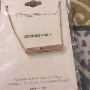16” God bless you necklace new